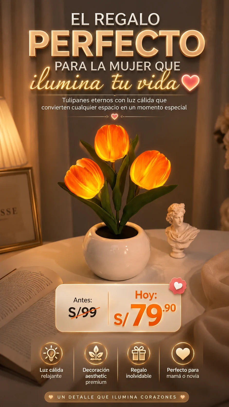Lampara de Tulipanes Premium